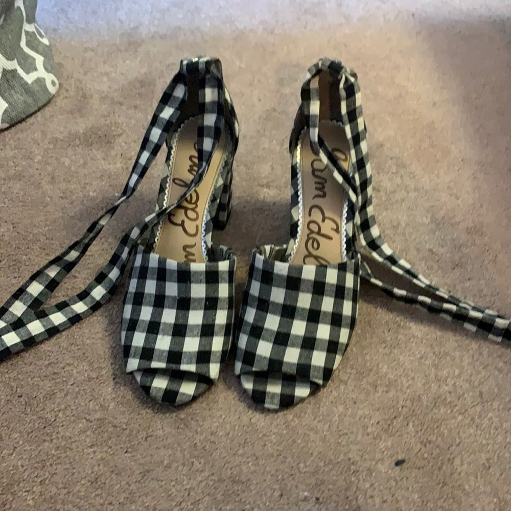 Sam Edelman ankle tie heels